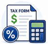Online Casino Taxes Icon