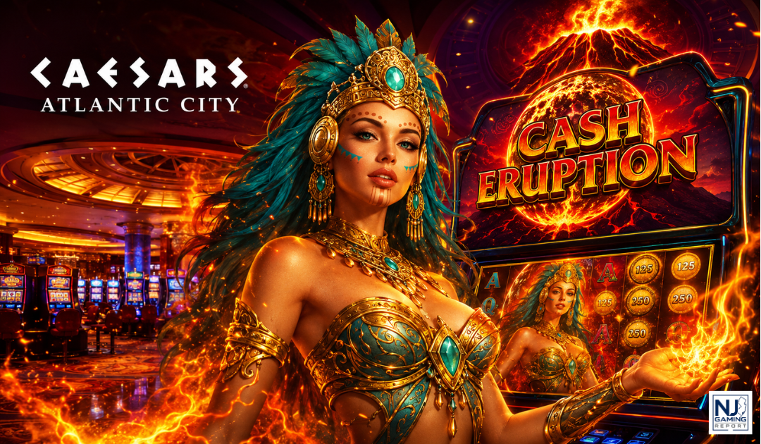 Caesars Brings Cash Eruption Slots to Atlantic City Casino Floors