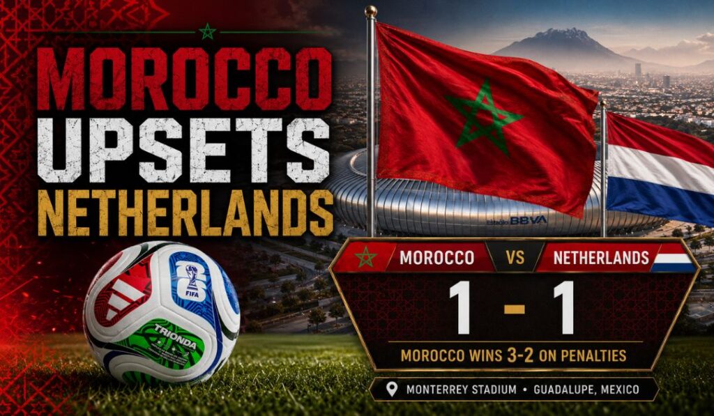 Morocco triumphs over Netherlands in penalties