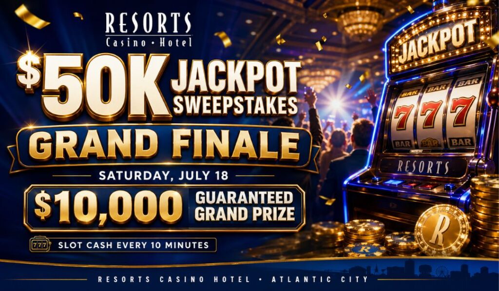 50K jackpot celebration at Resorts Casino