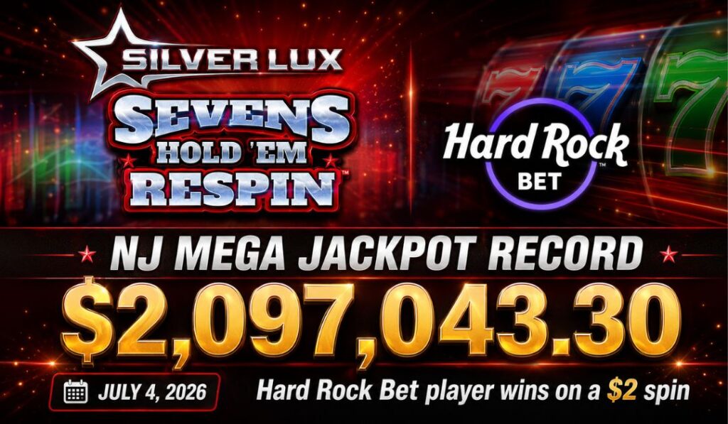 Hard Rock Bet NJ Player Wins Record 2.09M Jackpot