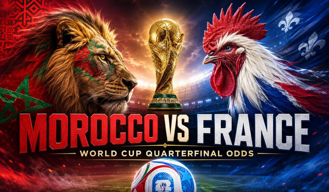 Morocco vs France odds for World Cup Quarterfinal 2026 cover image