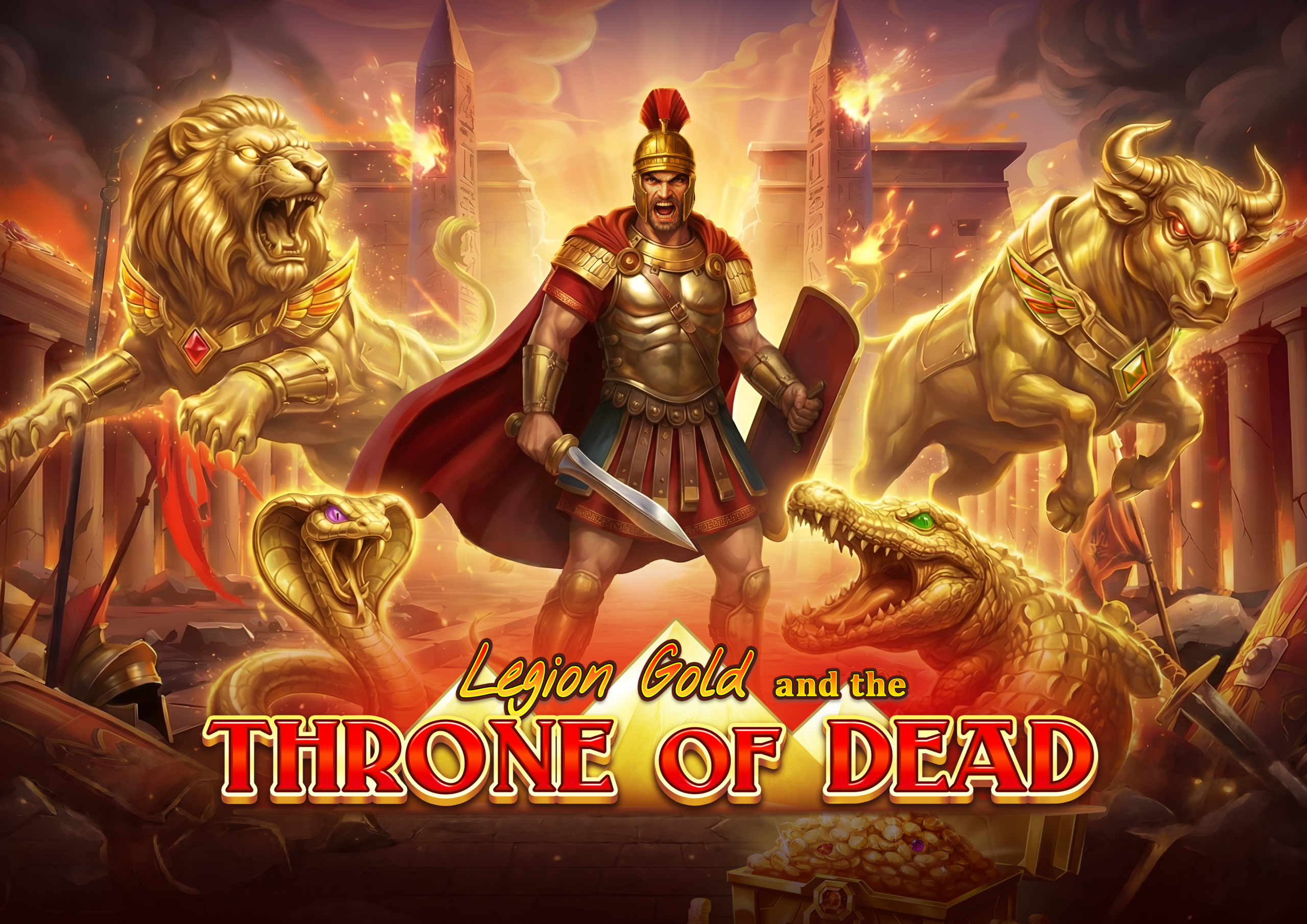 Legion Gold and the Throne of Dead online casino game poster